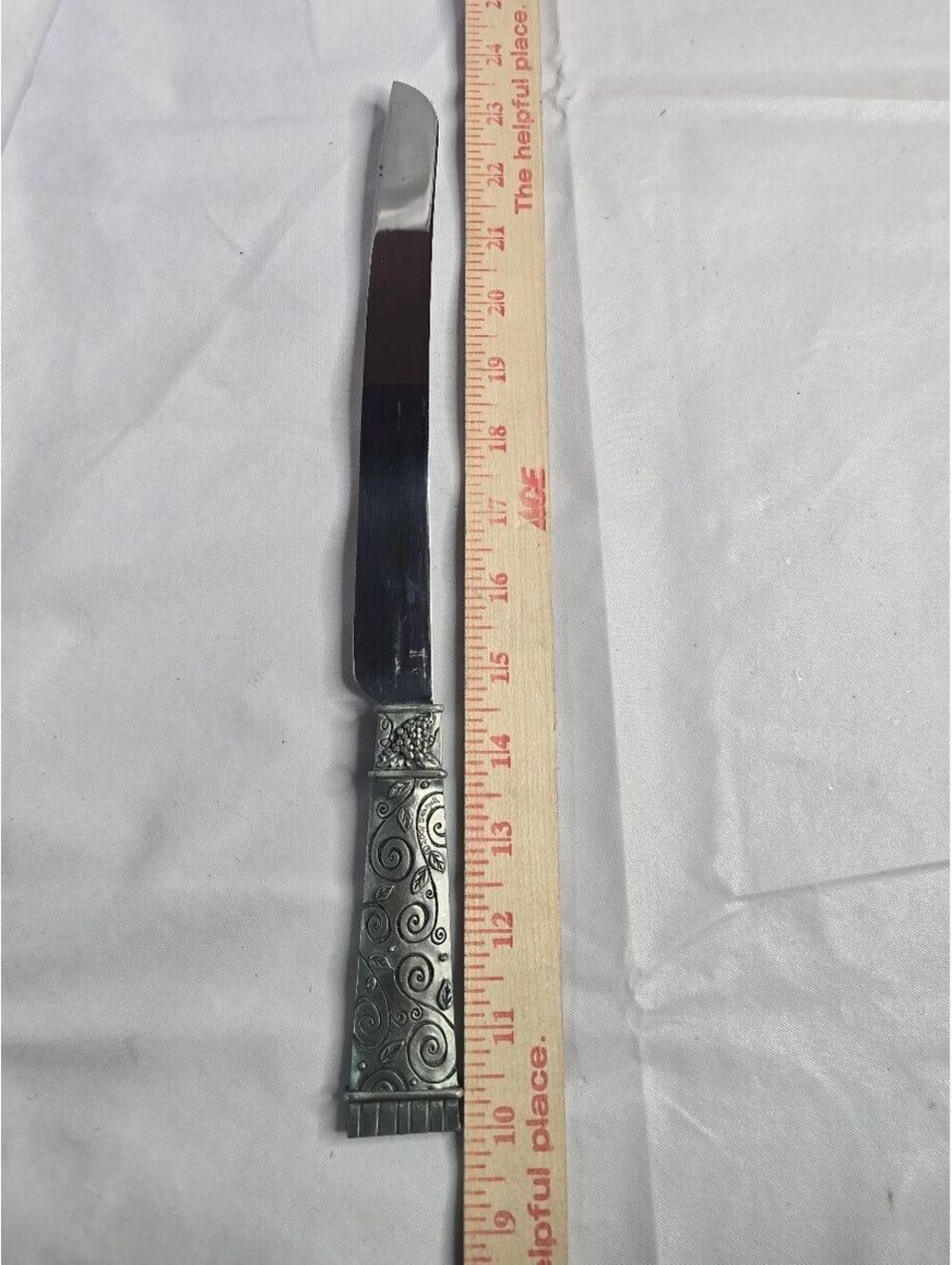 Vintage 2001 Seagull Pewter Ornate 13.5" Letter Opener Canada Baroque